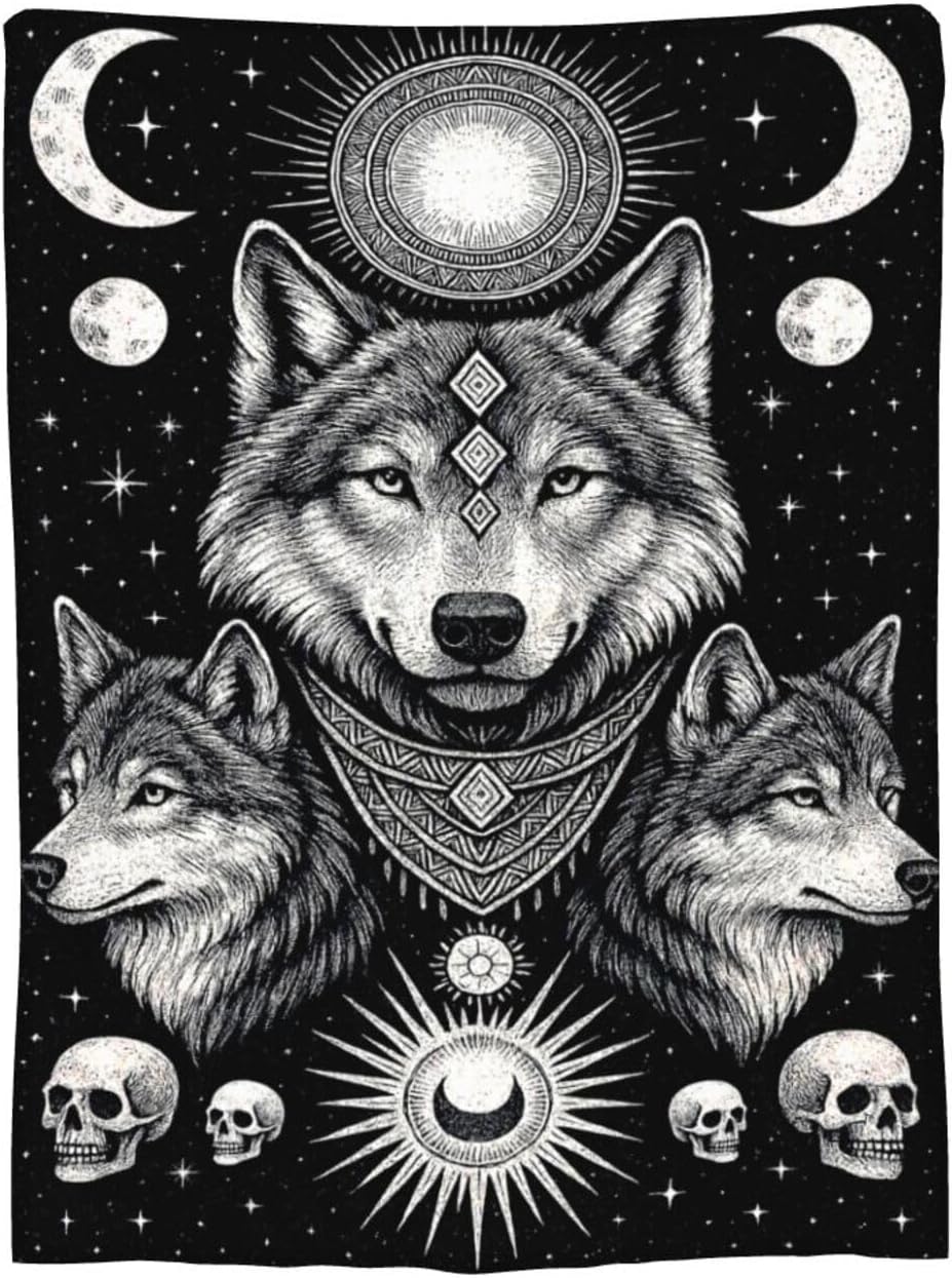 Wolf Blanket Wolves Throw Blanket Soft Cozy Fleece Fuzzy Stuff Plush Flannel Gifts for Girls Women Boys Kids Adults 40''x50'' - Image 9