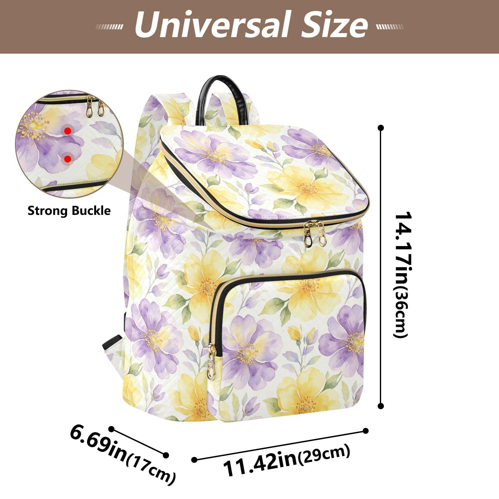 Zaino da donna 15L Premium elegante zaino portatile versatile