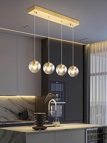 Miniatura 42 de Lámpara Colgante de Globo de Vidrio de 6 Luces Moderna Candelabro de Globo de Vidrio Gris Humo Grandes Candelabros para Techos Altos Entrada Luz