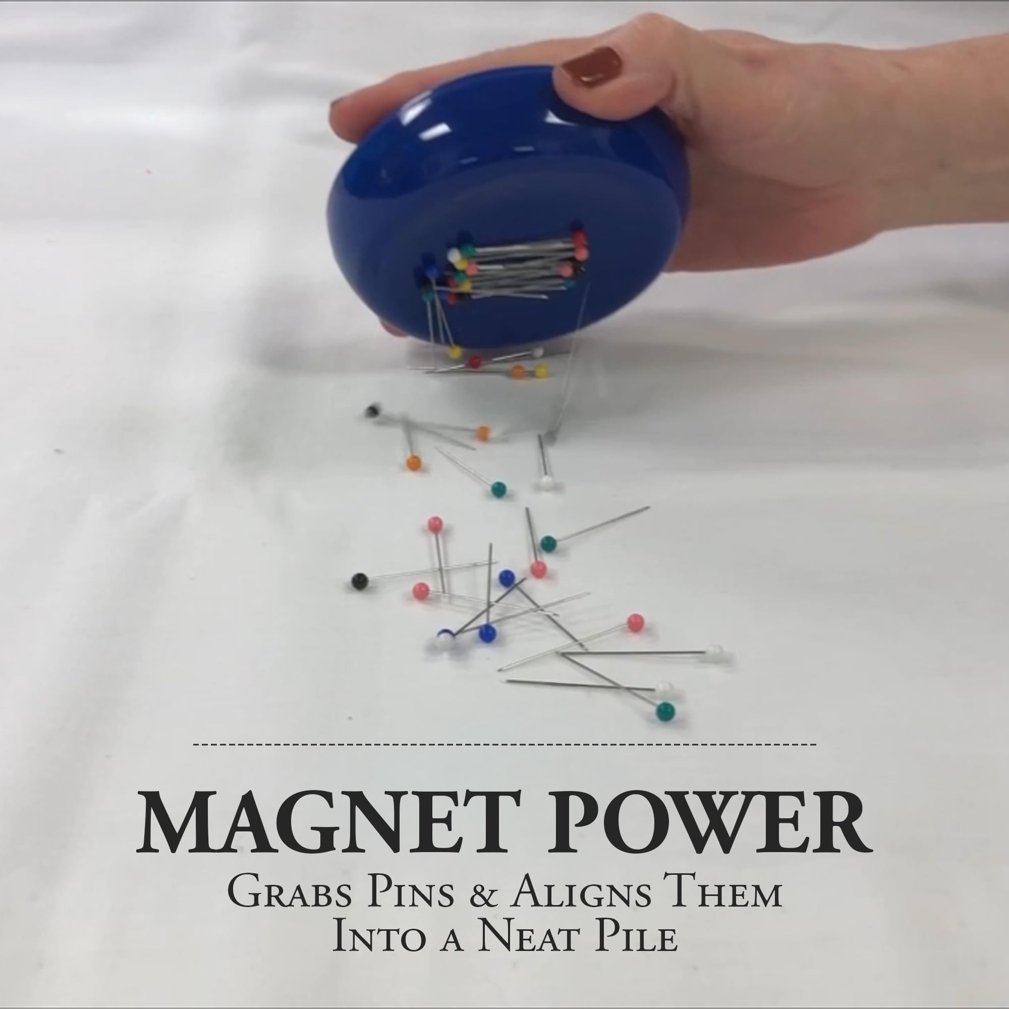 Grabbit Magnetic Pincushion W/50 Pins-Red