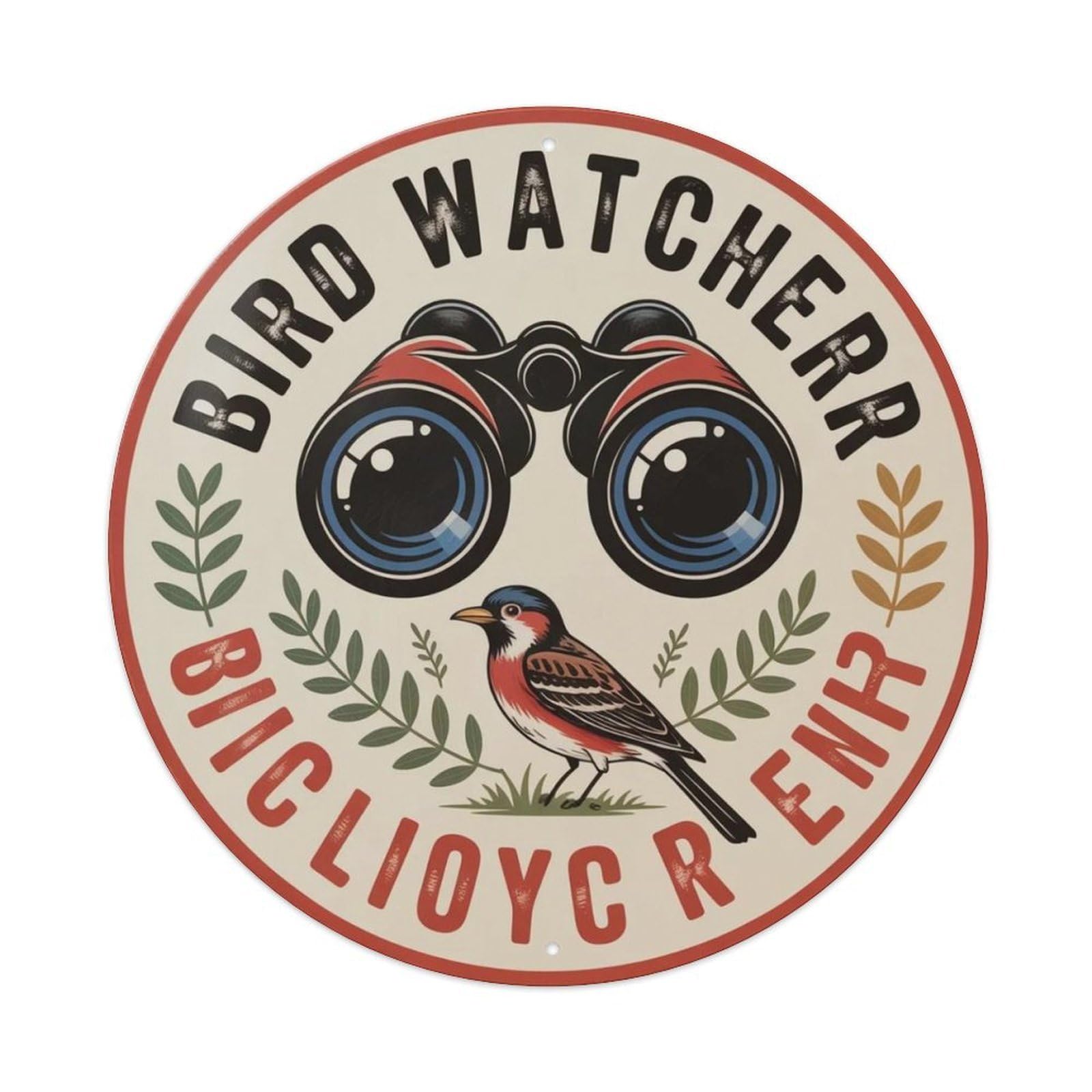 Bird Watcher Metal Tin Sign Plaque