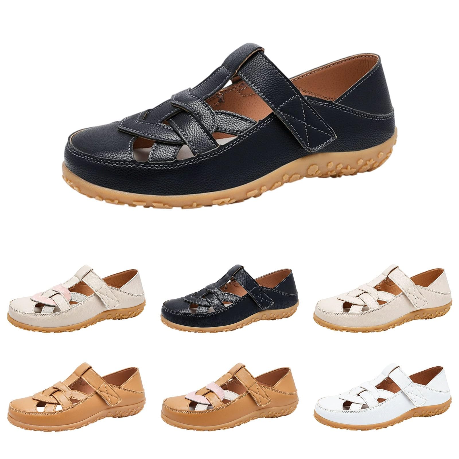 Scarpe da passeggio da donna leggere comode ortopediche, scarpe da donna comode ed eleganti, pantofole estive a piedi sportivi, pantofole ortopediche a piattaforma, tong vacanza casual