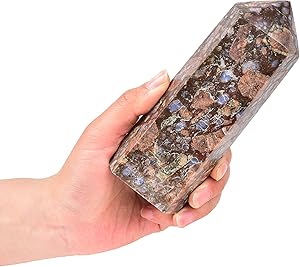 Angelstones Natural Snowflake Obsidian Gemstone Healing Crystal - View #2