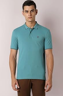 Men's Cotton Solid Regular Fit Collar Polo T-Shirt