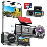 Dash Cam Auto, 4K Dashcam con 64G Scheda