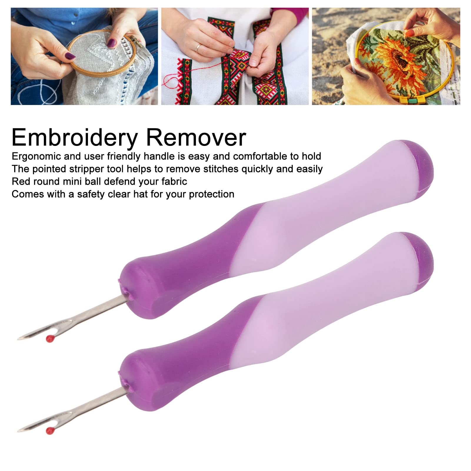 2 Tagliafili E Scucitori Per Cucito - Acciaio Inox, Per Rimuovere Punti E Etichette