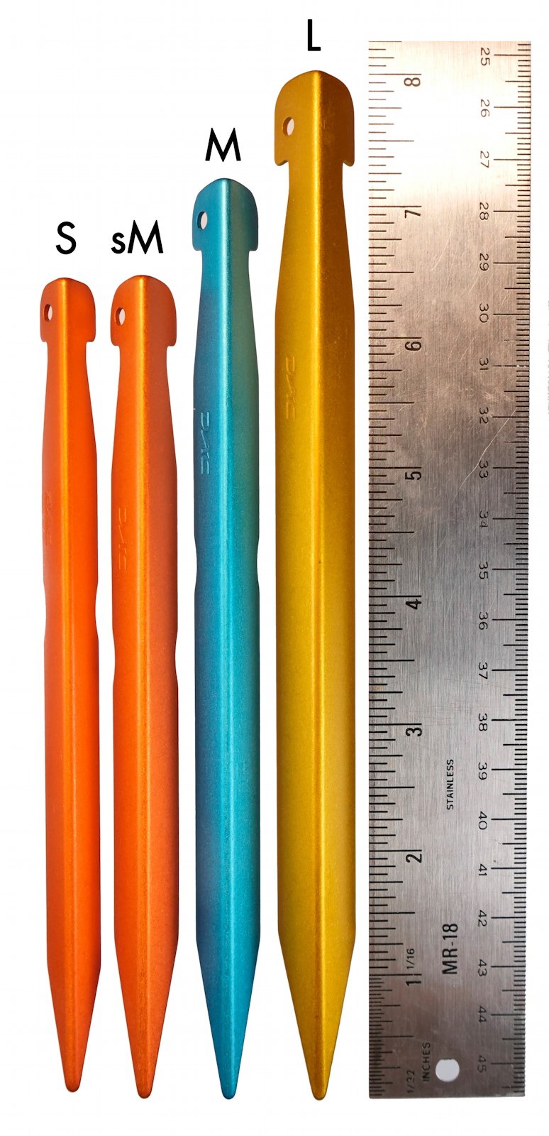 Buy DAC VBest Tent Stakes, 4 Sizes, Ultralight & SuperStrong