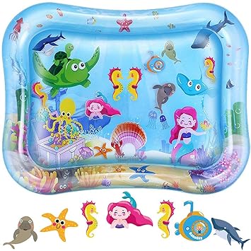 AEXONIZ TOYS Baby Kids Water Play Mat Toys Inflatable Infant Tummy Time Playmat Toddler for Baby Fun Activity