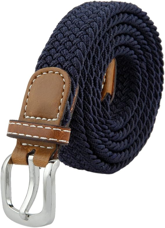 Shanxing Women's Belt Braided Elastic Fabric Stretch Elasticated Belts