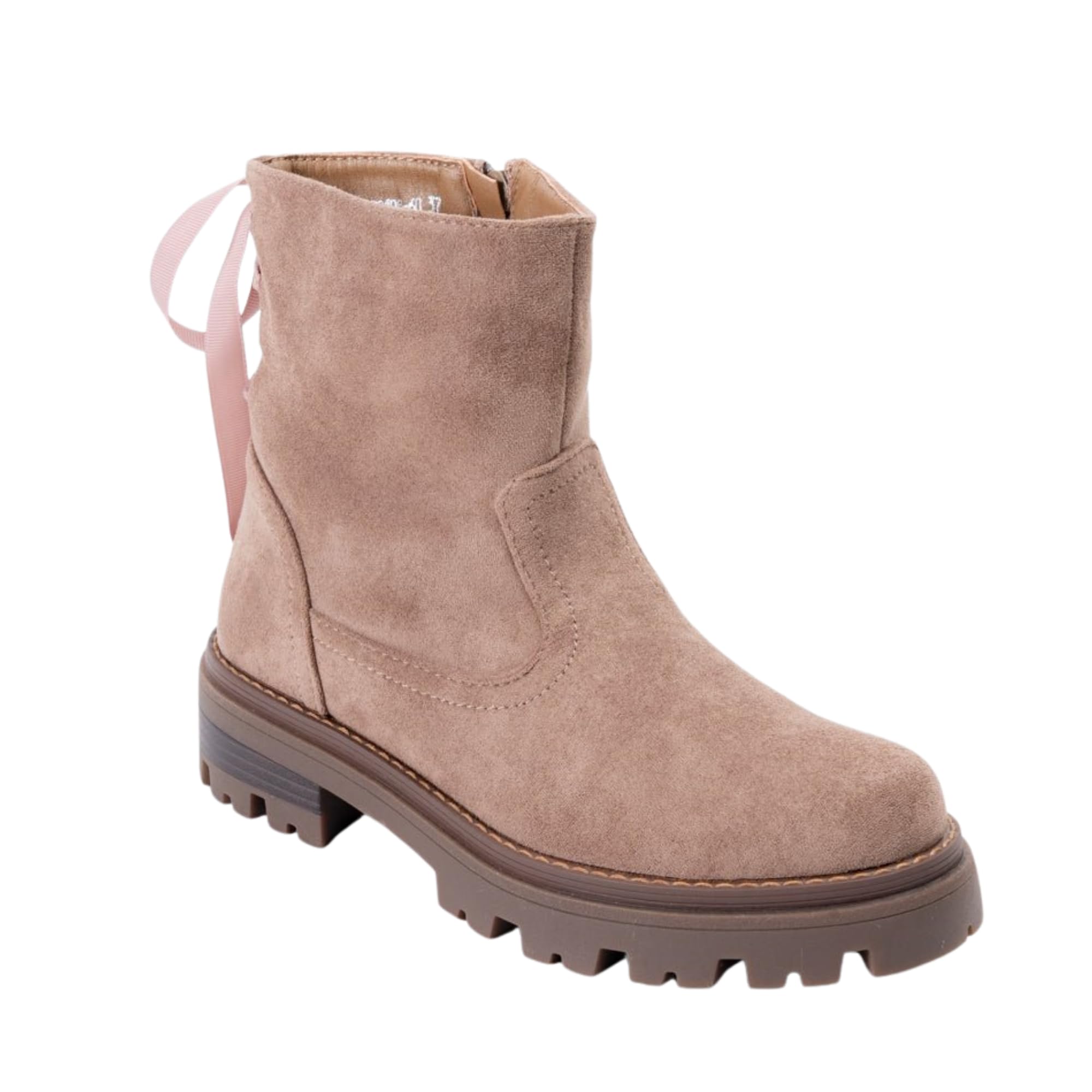 Ribbon Step - Women's Khaki Ankle Boots | Casual-picture-40