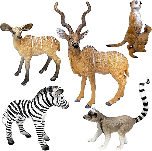 Yelieru 12 piezas de bloques de construcción de animales salvajes de safari con 12 tarjetas de San Valentín juego de bloques de construcción de