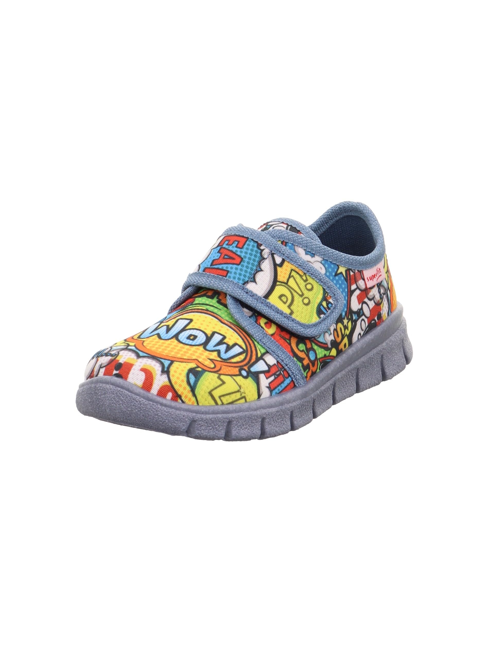Superfit Boys BOBBY Hausschuhe, BLAU/MEHRFARBIG 8000