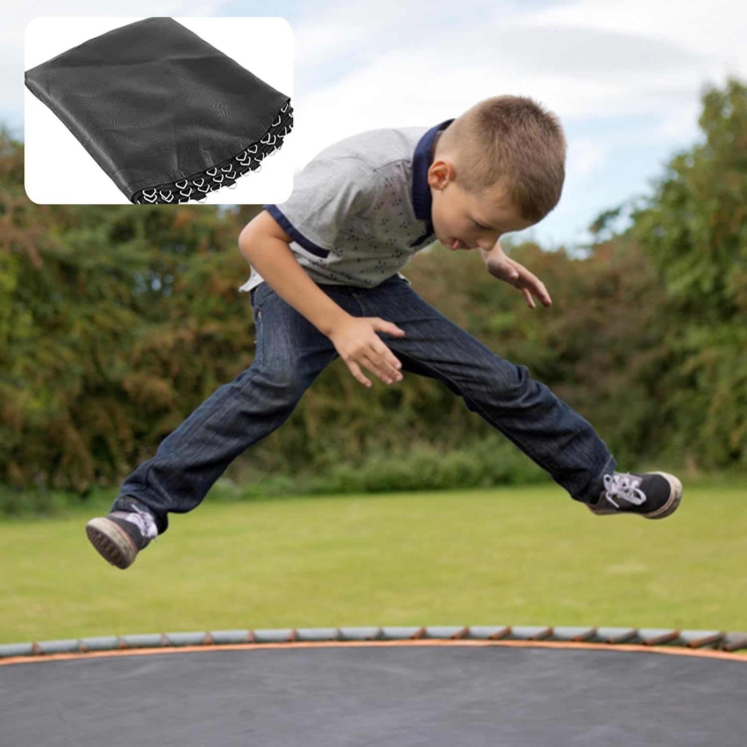 Trampoline Mat, Trampoline Jumping Pad for 6ft 8ft 10ft 12ft 14ft 16ft Trampoline Frame, Waterproof Trampoline Jumping Cloth