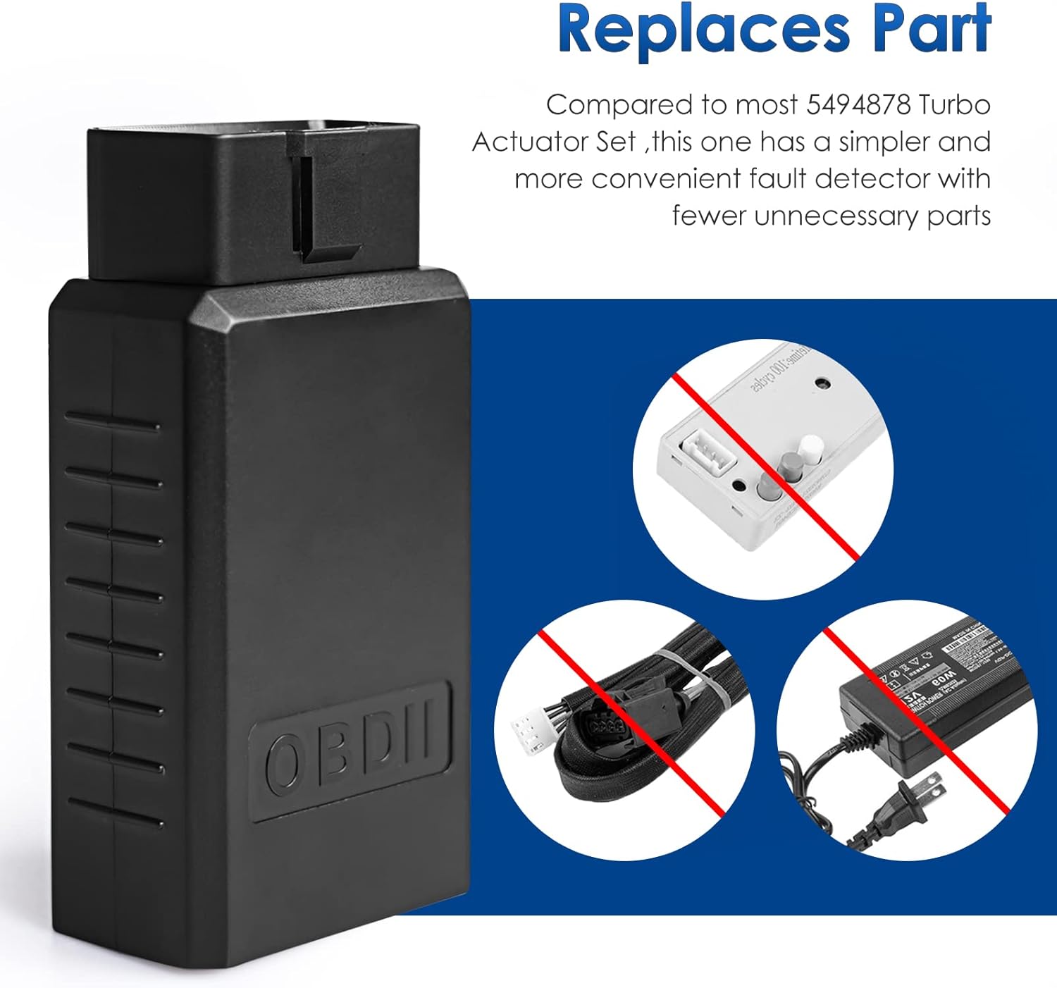 5494878RX 6.7 Cummins Turbo Actuator Compatible with Dodge Ram 2500 3500 4500 5500 2013-2018 VGT Turbo Holset HE300VG HE351VE Replaces Turbocharger Actuator 68481772AA W/Calibrate Kit (2013-2018)