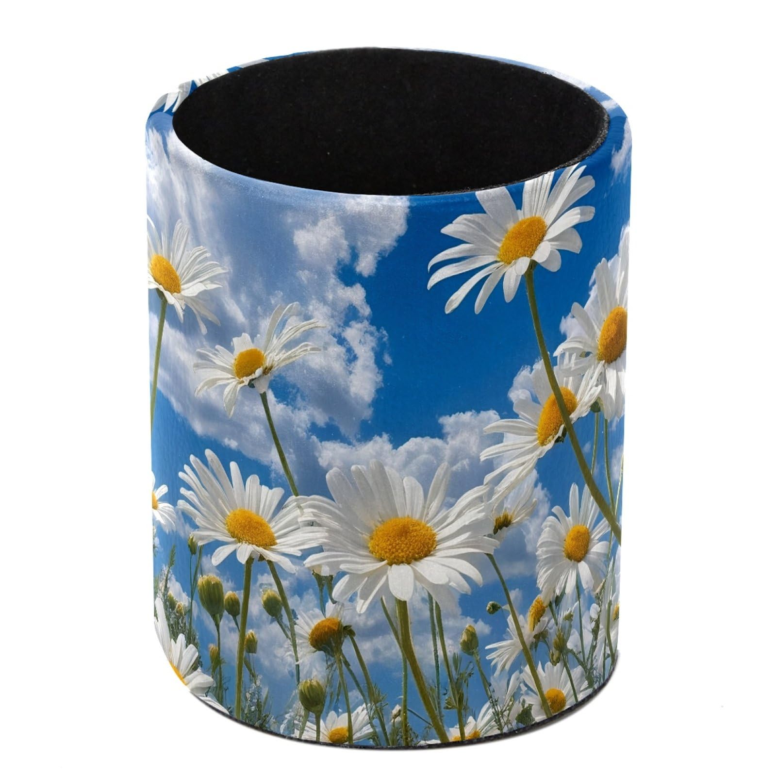 FWJZDSP Daisy Sky Pencil Cup Pen Organizer Makeup Brush Holder for Office Home Countertop Desk Accessory Storage