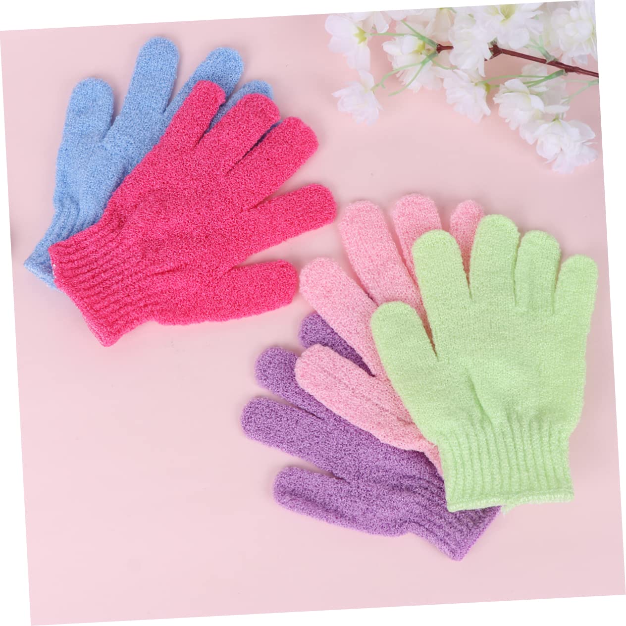 Baluue 30stücke Badehandschuhe für Peeling und Dusche Fünf-finger Körperpeeling und Rückenmassagehandschuh Strapazierfähige Duschhandtücher aus Hochwertigem Material