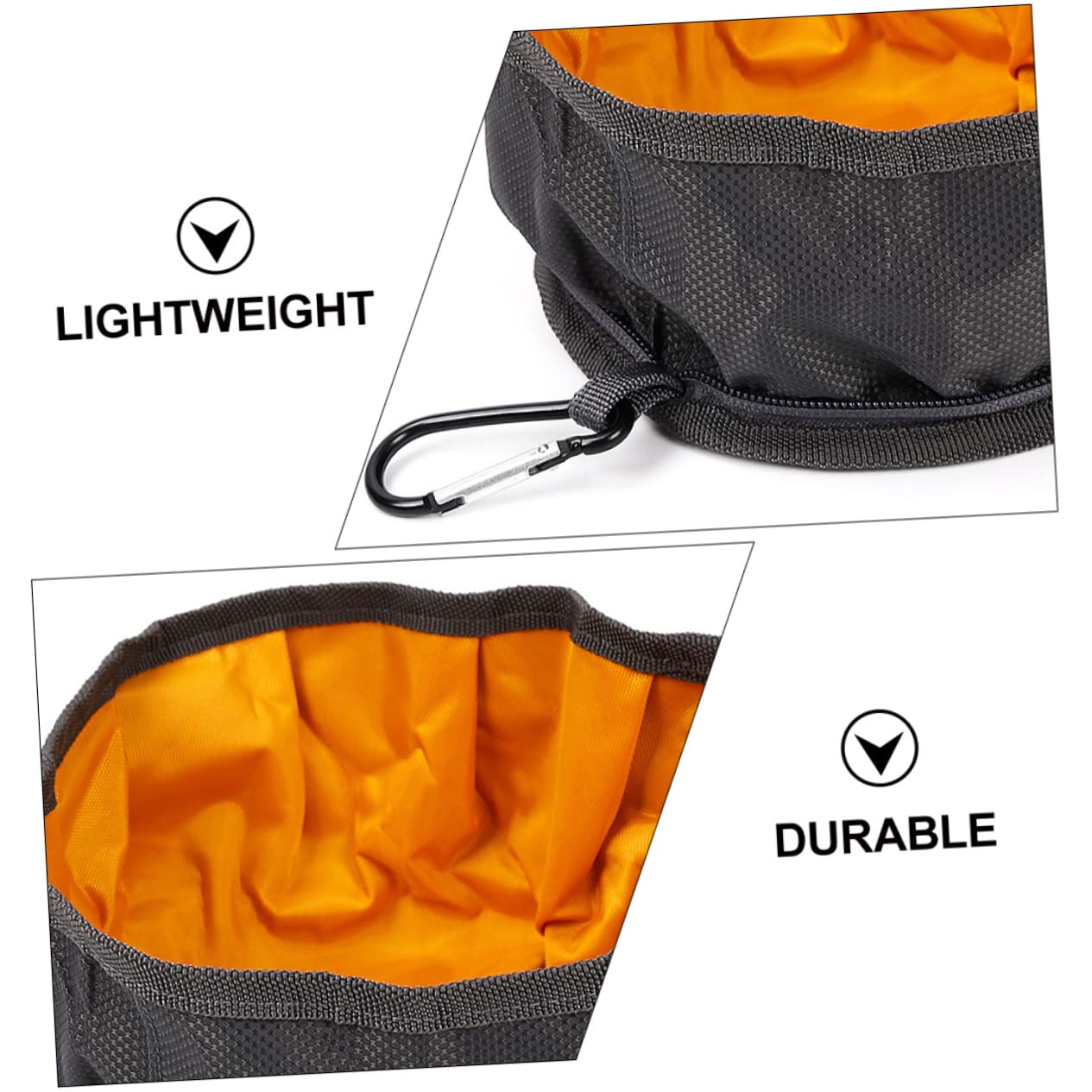 BUGUUYO Dog Water Bowl Portable Large Capacity Waterproof for Outdoor Activities Random Color