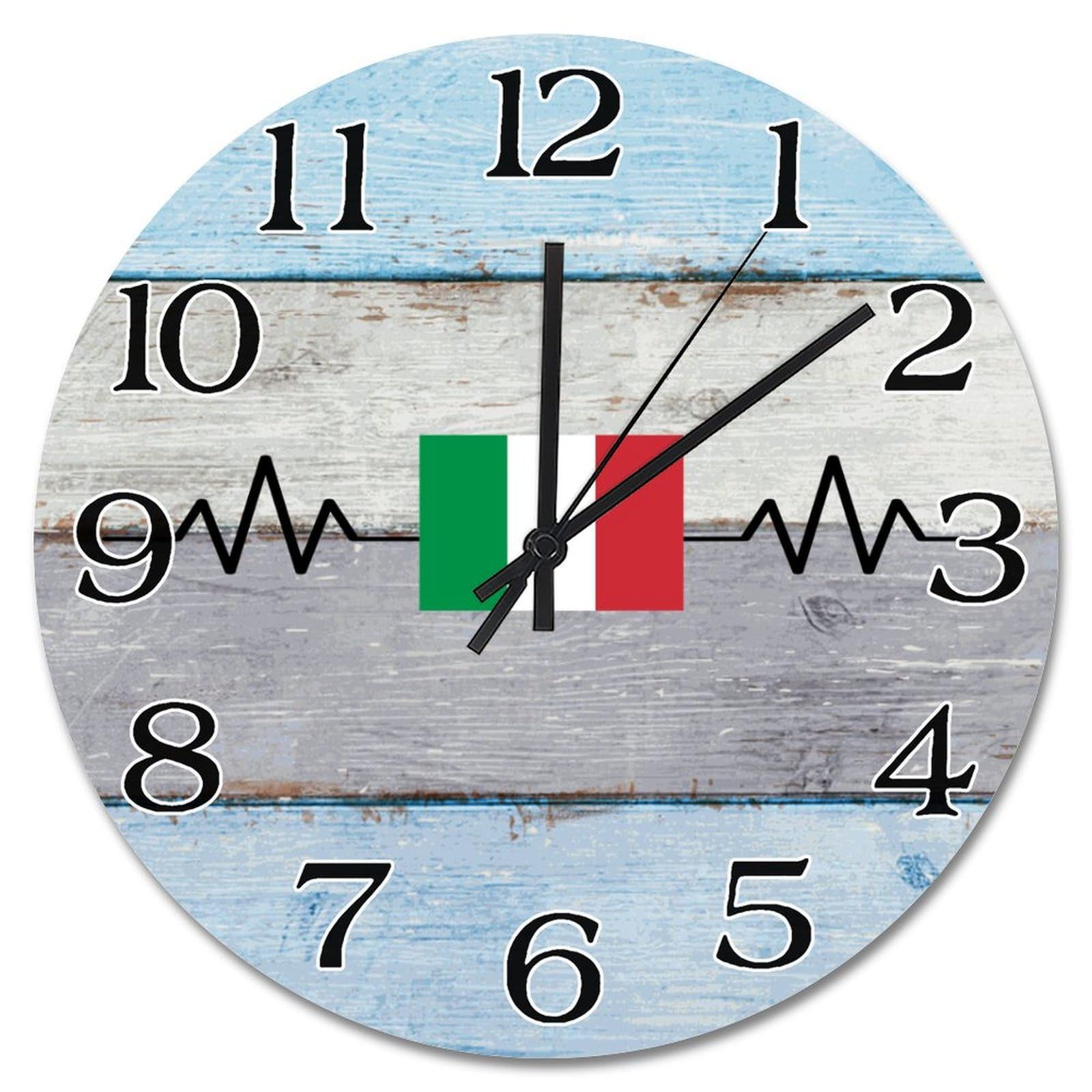 Horloge murale Italie silencieuse chambre pour en finir avec le tic-tac agaçant