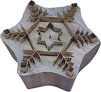 Vista 1 de Royal Kraft Sellos de madera de latón para impresión de bloques en arcilla, cerámica, tela BHJtag010