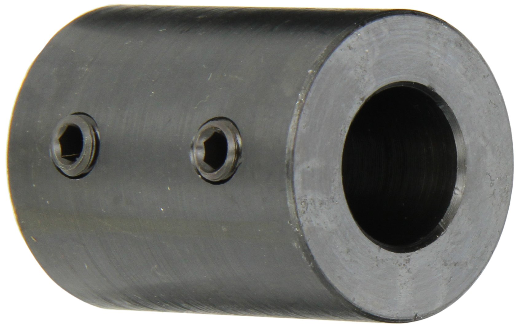 Climax Metals Part RC-075 Mild Steel, Black Oxide Plating Rigid Coupling, 3/4 inch bore, 1 1/2 inch OD, 2 inch Length, 5/16-18 x 3/8 Set Screw