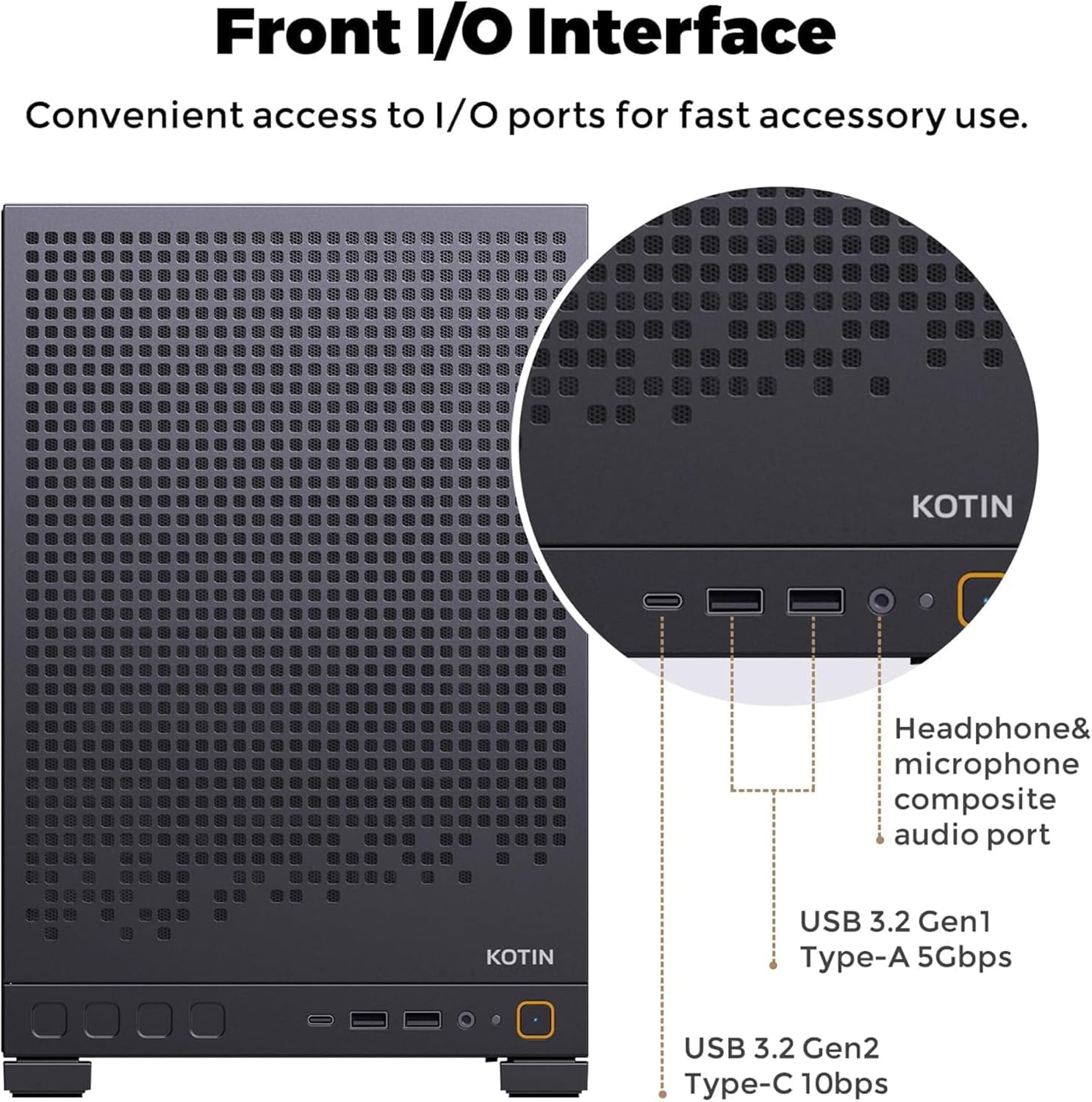 KOTIN Gaming PC Desktop, Ryzen 7 8700F, RTX 5060 Ti 8GB, 16GB DDR5, 1TB SSD | Prebuilt Gaming Tower with DLSS 4, WiFi 7, Windows 11, DDR5 6000MHz, PCIe 4.0 NVMe SSD for 1080p/1440p High-FPS Gaming image 7