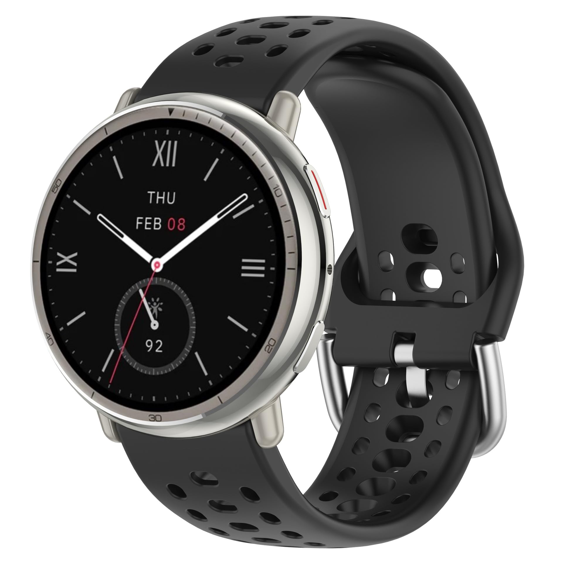 FTRONGRT Correa Compatible con Amazfit Active 2 / Amazfit Active 2 Square, Suave TPU Silicona, Cómodo Correa de Repuesto.