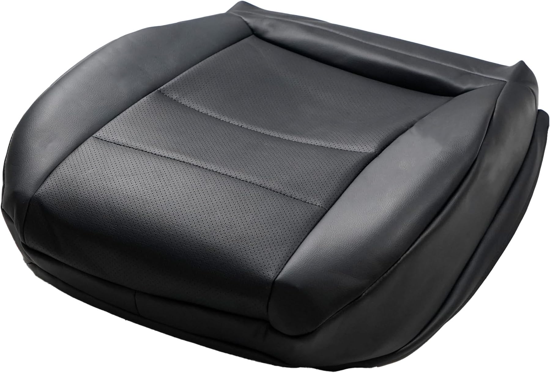 Black Driver Side Bottom Replacement Leather Seat Cover Fit for Mercedes Benz GLK 250 GLK 350 2008 2009 2010 2011 2012 2013 2014 2015