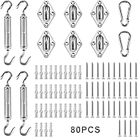 Vista 13 de Kit de herrajes para toldo de 5 pulgadas para rectángulo 316 de acero inoxidable antioxidante para patio al aire libre