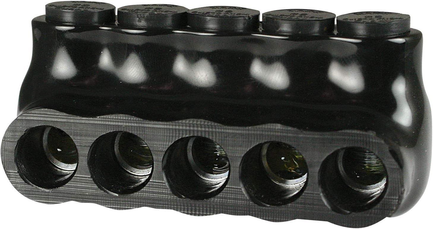 ASI Insulated Multi Tap Connector, 5 Ports Single Sided, 2/0-6 AWG, UL486B, Copper or Aluminum Wire