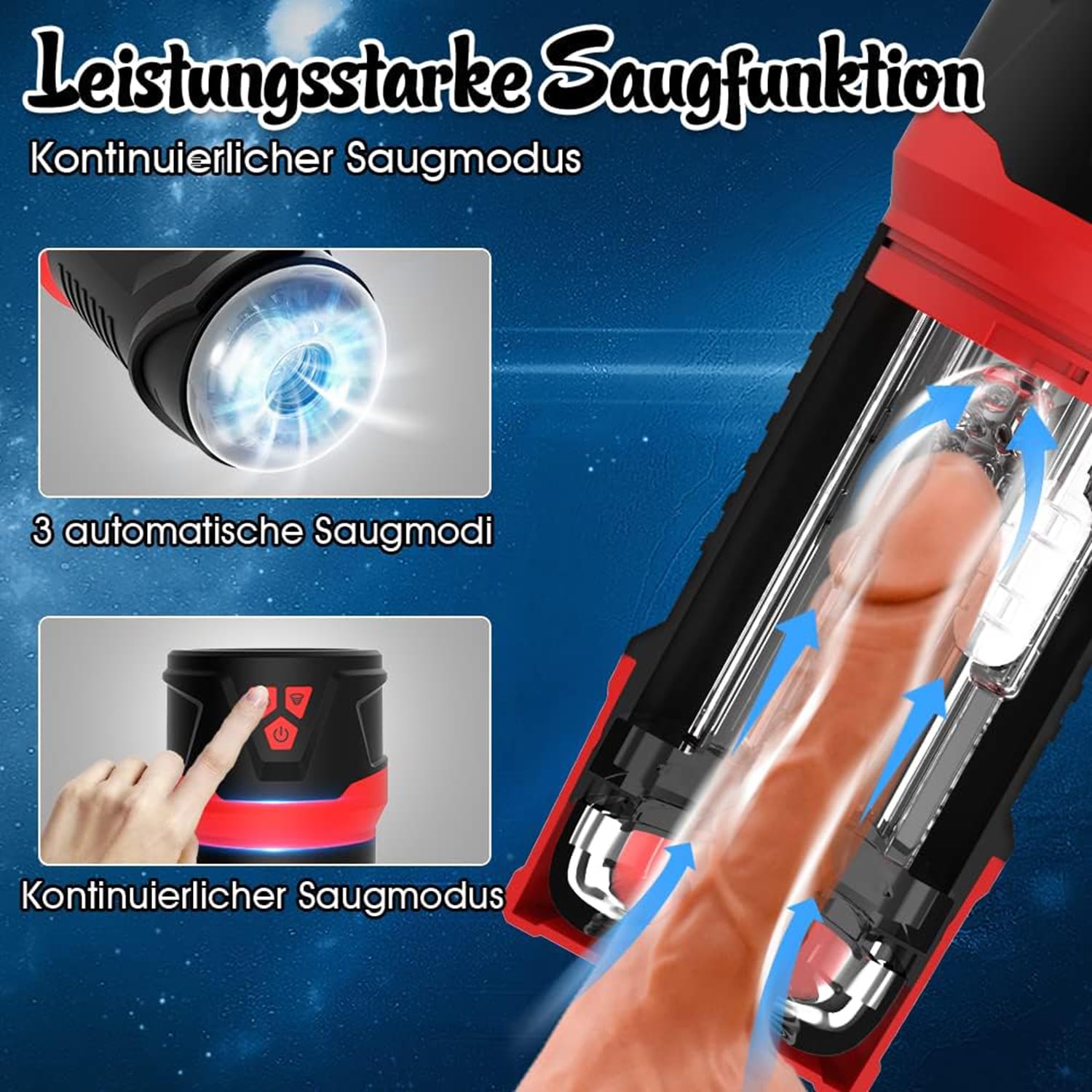 Masturbateur électrique Automatique Pour Homme - 10 Modes De Vibrations Puissants - Neuf