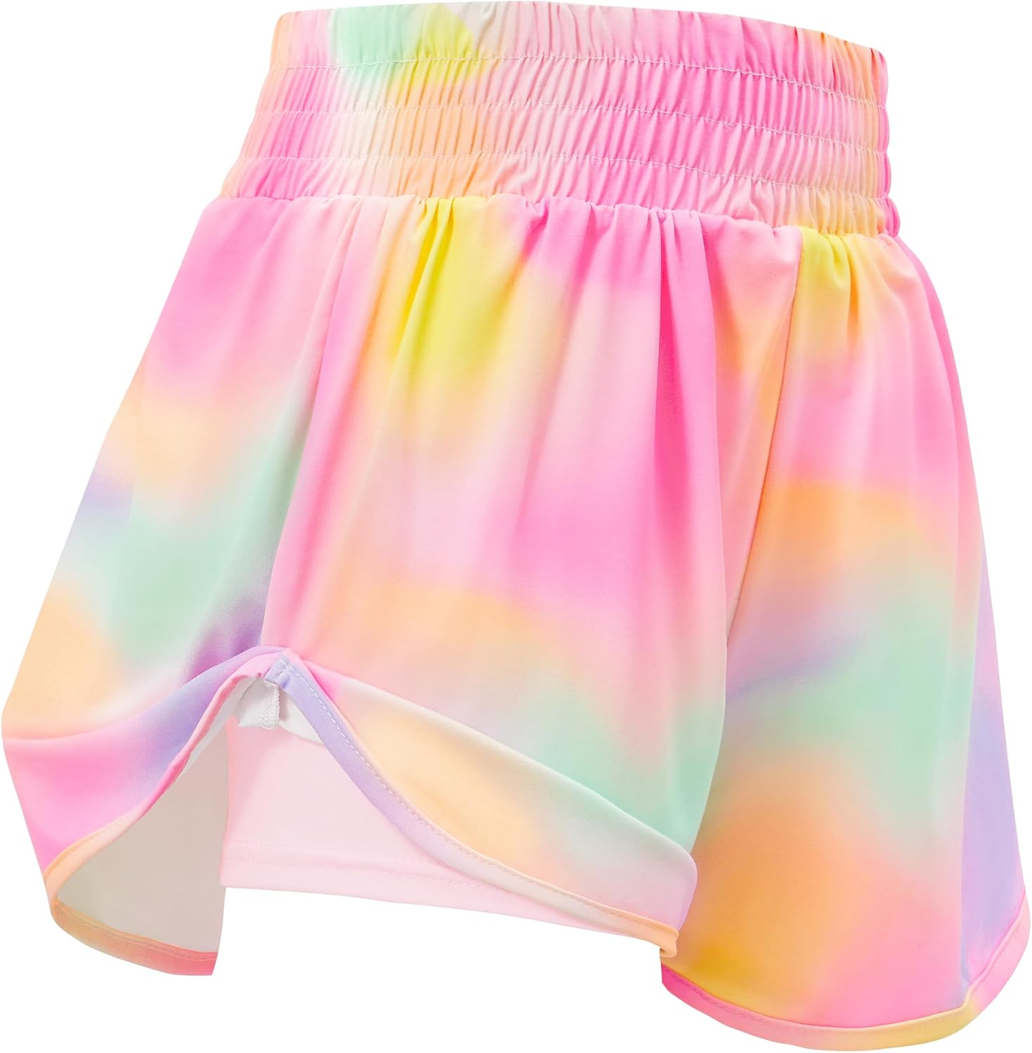 Girls Running Shorts, Spandex Liner Athletic Shorts Sizes 6-16 | Soft Stretch Fabric, Built-In Spandex Liner, Quick Dry, Regular Fit, Kids, Tween & Big Girls, Summer Sports, Daily Occasions