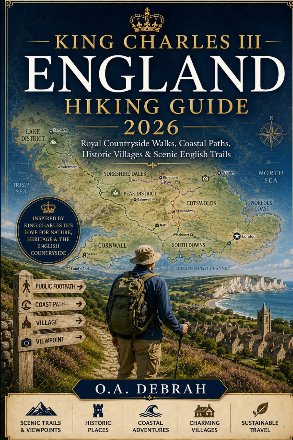 KING CHARLES III ENGLAND HIKING GUIDE 2026: Royal Countryside Walks, Coastal Paths, Historic Villages & Scenic English Trails: 17 (The Wild Paths Collection)