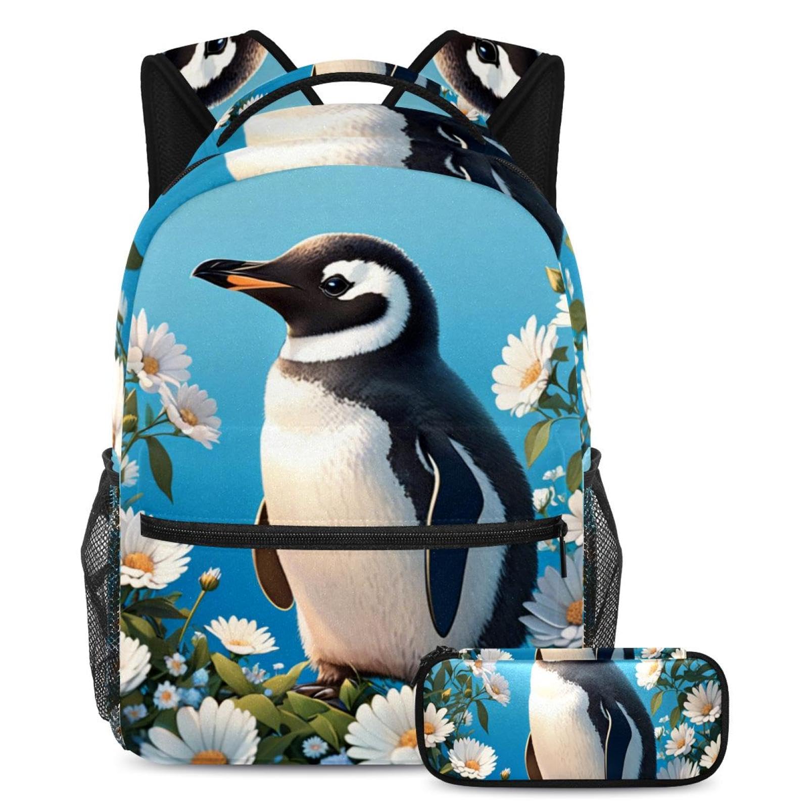 Sac à dos avec trousse à crayons grand format pour ados ordonnés
