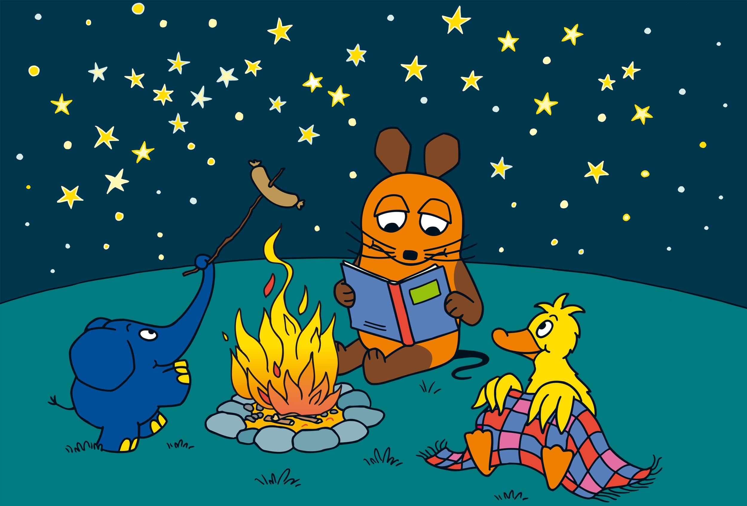 Schmidt Spiele GmbH-Sendung Mit Der Maus Mouse TV Schmidt Spiele Puzzle 56212, Colore Blu, Gute Freunde, 3x24 Teile