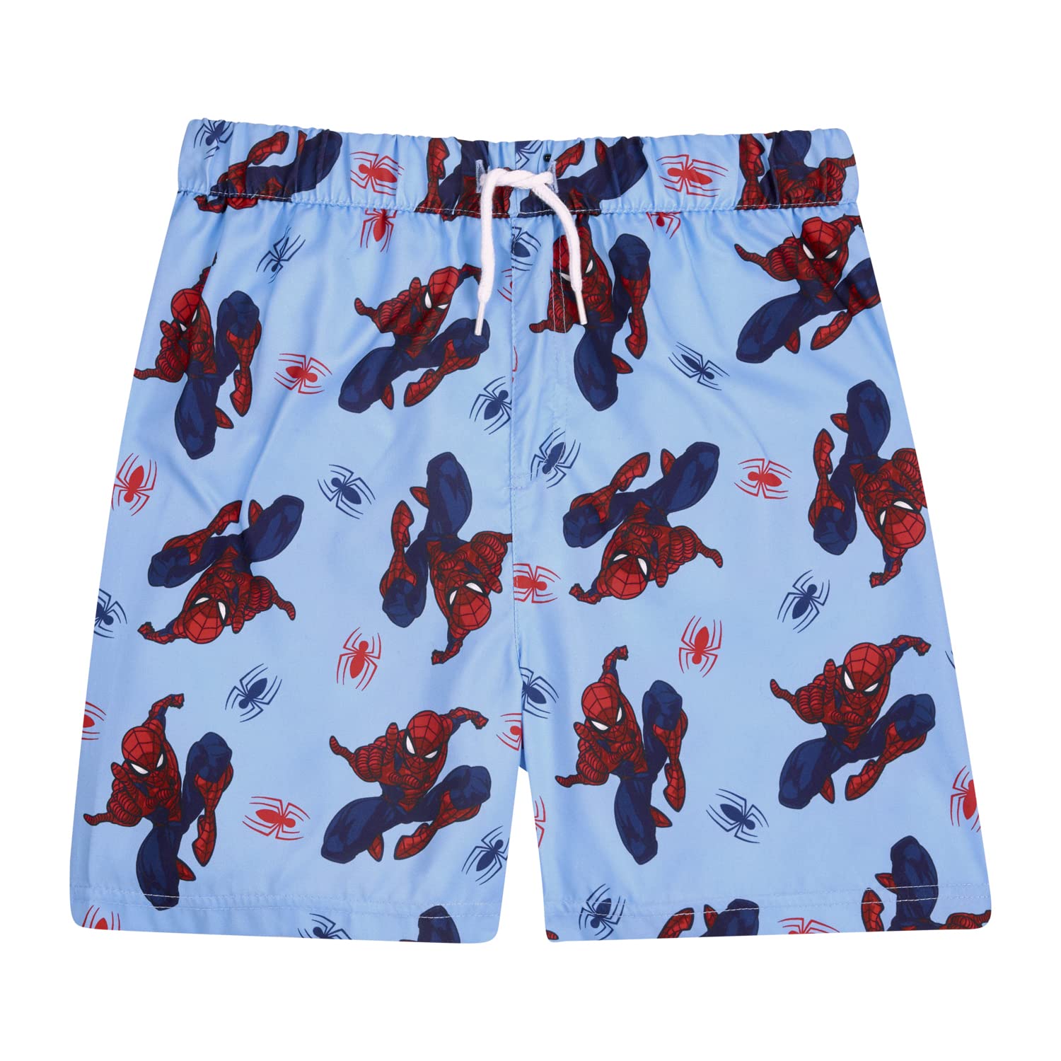 Marvel Boys Blue Spiderman Swimming Trunks, Spiderman Swimming Shorts, Ages 4 To 12 Years Old (As8, Age, 7_Years, 8_Years, Regular)