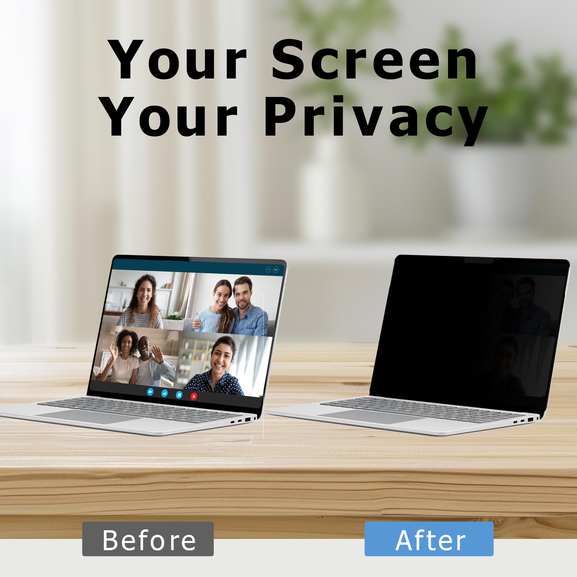 Adeway Prywatny Ekran do Macbook Pro 13 Cali (2016-2022, M1, M2) / Macbook Air 13 cali (2018-2021, M1), Anti-spy, Redukcja Niebieskiego Światła & Anti-Glare, Idealny do Biura i Podróży
