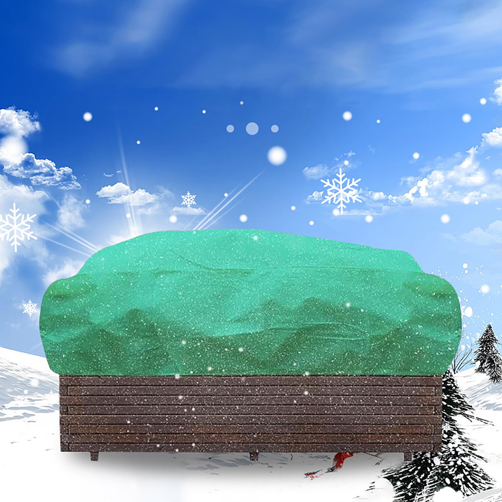 Confezione Da 2 Coperture Antigelo Per Piante 110x180 Cm – Con Cerniera E Coulisse, 68g/m²