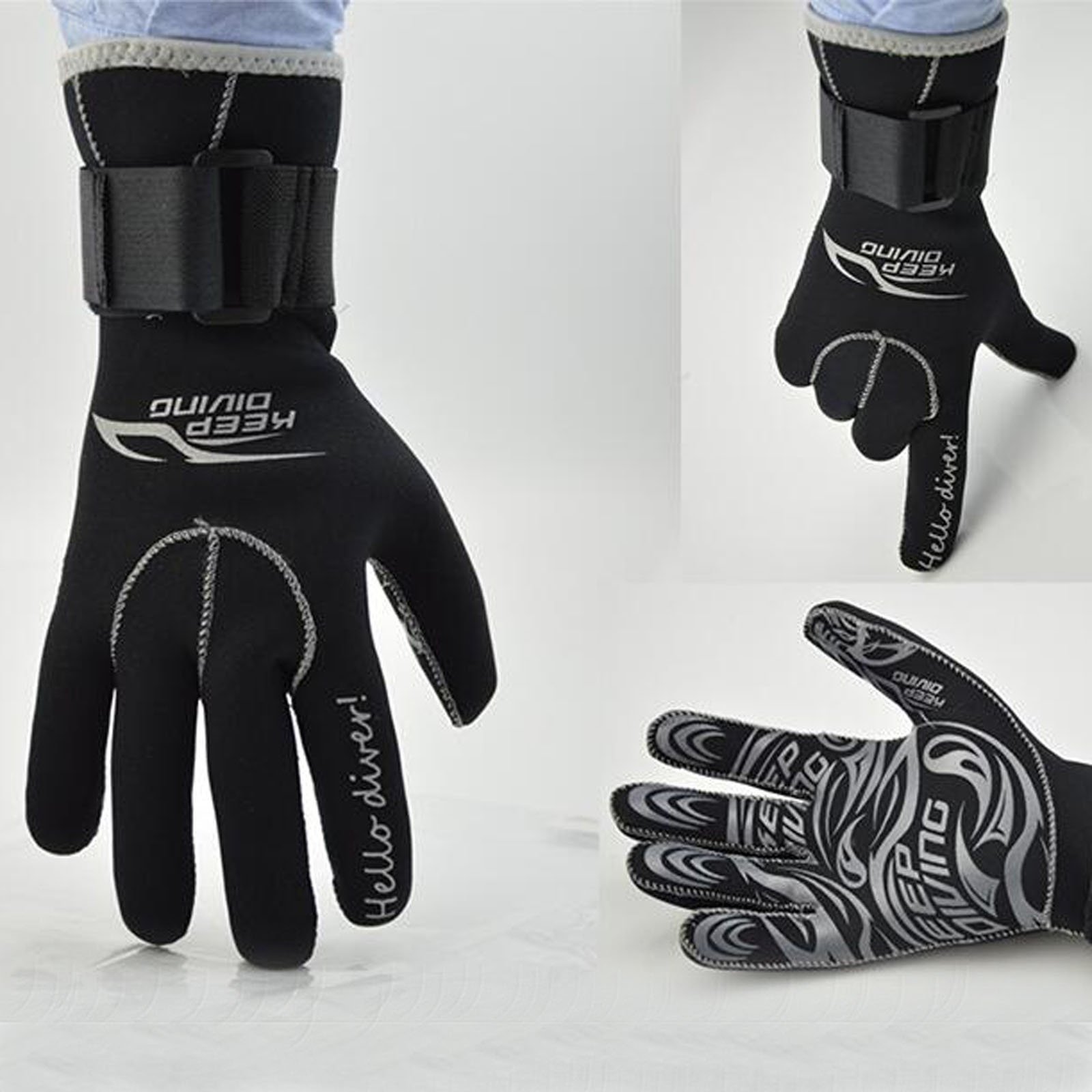 GFSP Outdoor Sports New 3mm Neoprene Protective Gloves for Scuba Diving Snorkeling Surfing Swimming (XL)