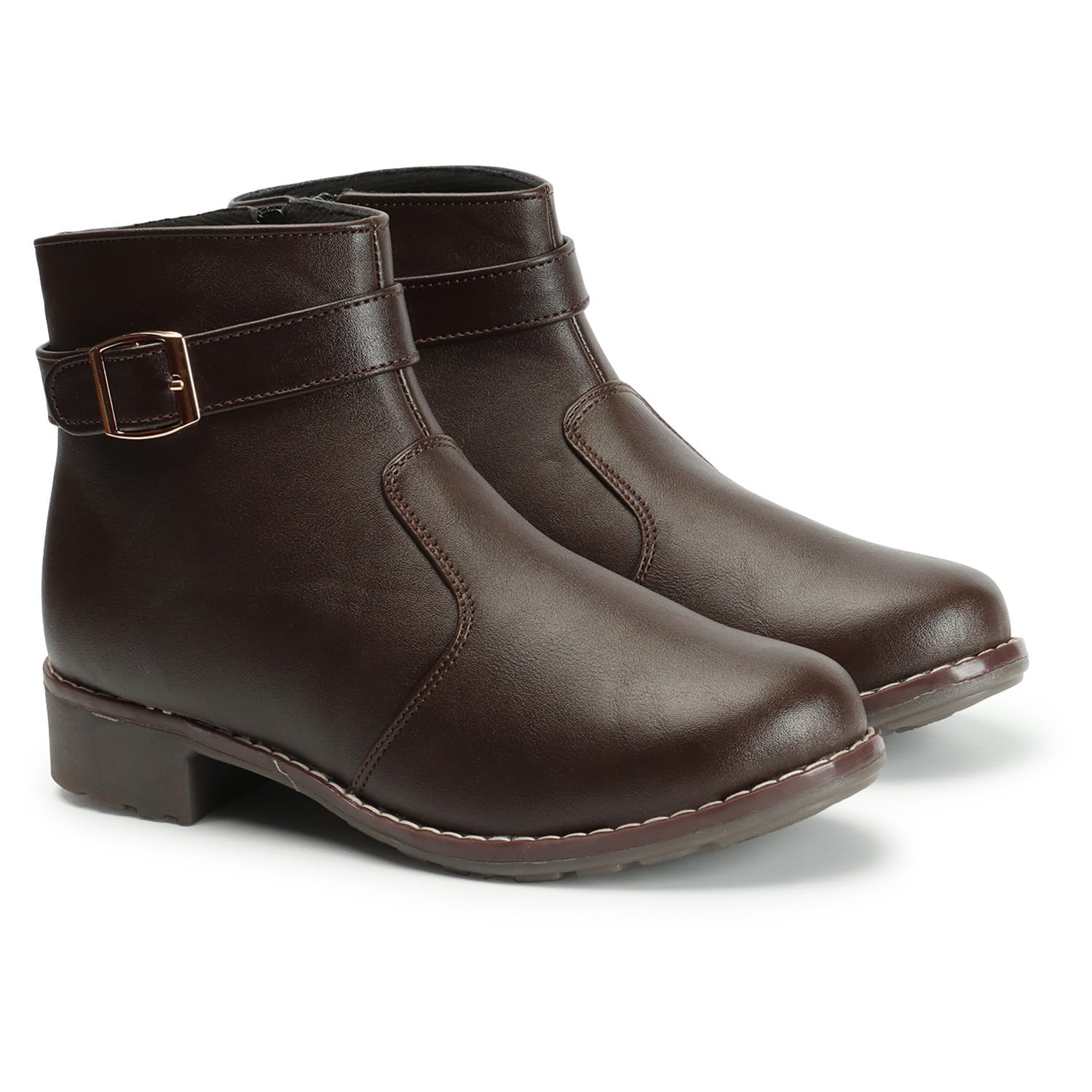 FRANINO PARIS Smart Casual Fashionable Comfortable Side Zip Flat Boots for Girls Boots For Women (B0D5MFS4XF) Amazon Price History, Amazon Price Tracker