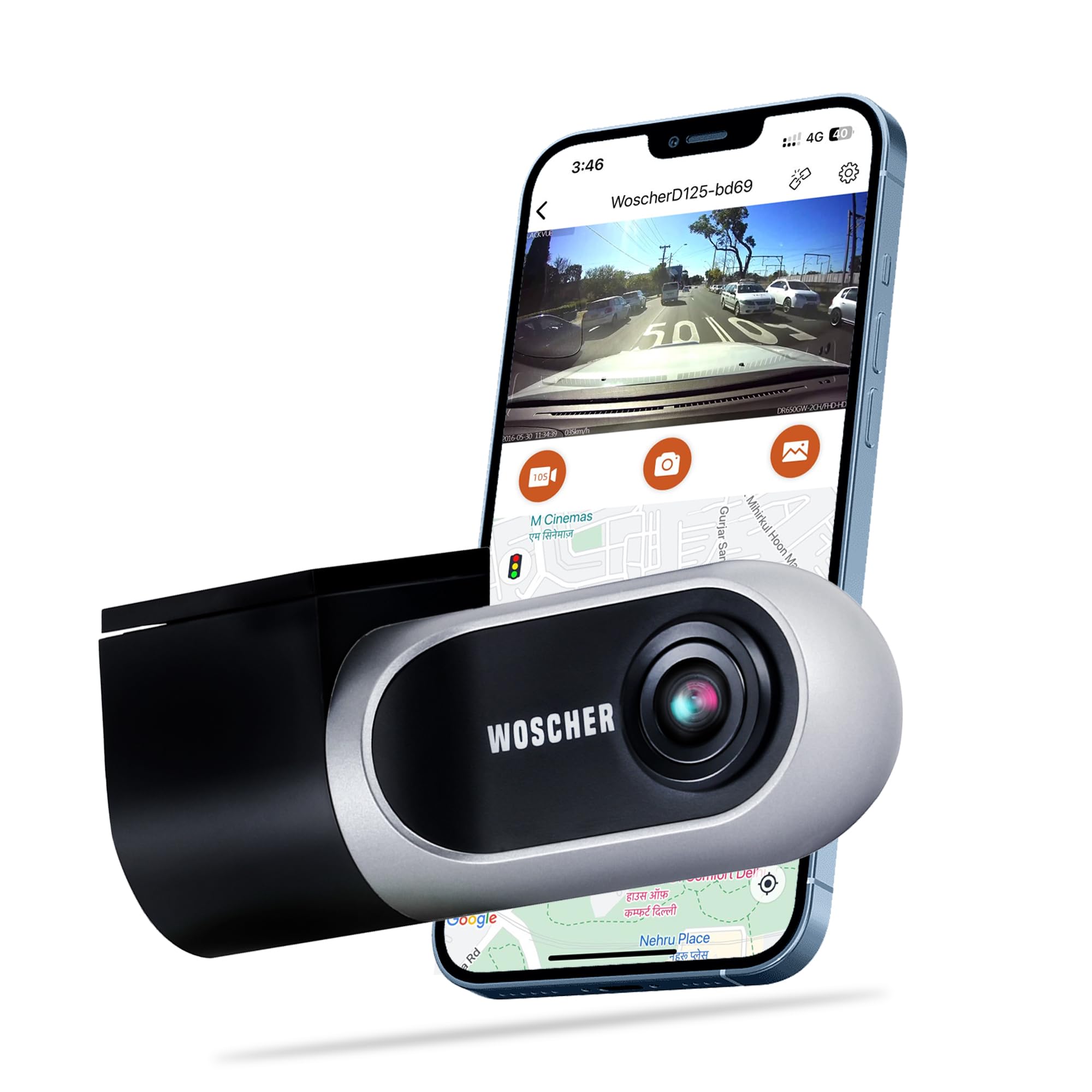 Woscher Dashcam for Cars |FHD 1080p |Super Capacitor |WiFi Connect | Accident Recording | Easy DIY Set Up |Upto 128GB SD Card Supported| Charcoal Gray| iOS/Android Mobile App (2024)| 2 Years Warranty (B0D6WGP263) Amazon Price History, Amazon Price Tracker