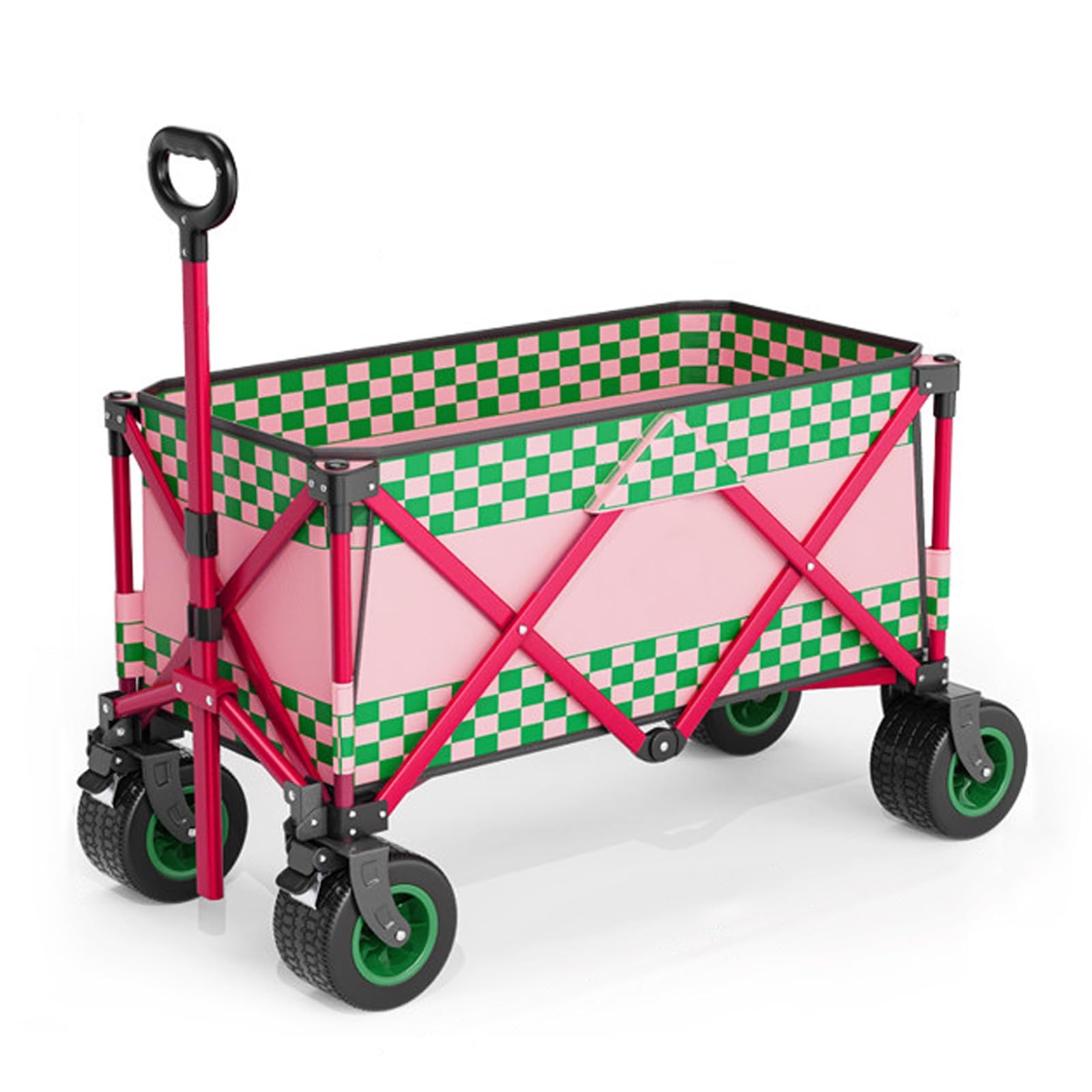 Zusammenklappbarer Strandwagen, Tragbarer Campingwagen, Konzipiert for Autocamping, Frachttransport und Wohnmobiltreffen