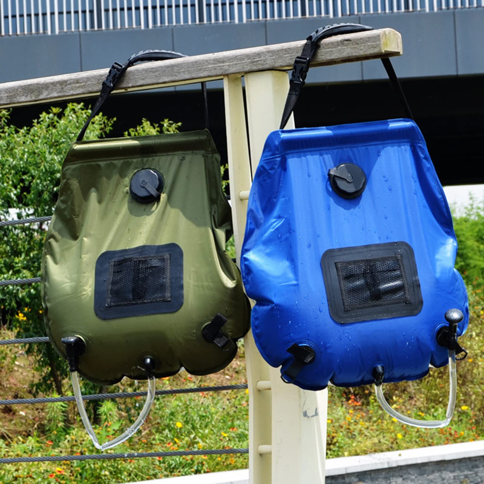 Borsa Doccia Solare Da Campeggio 20L - Pieghevole E Portatile Con Manico - Attrezzatura Outdoor