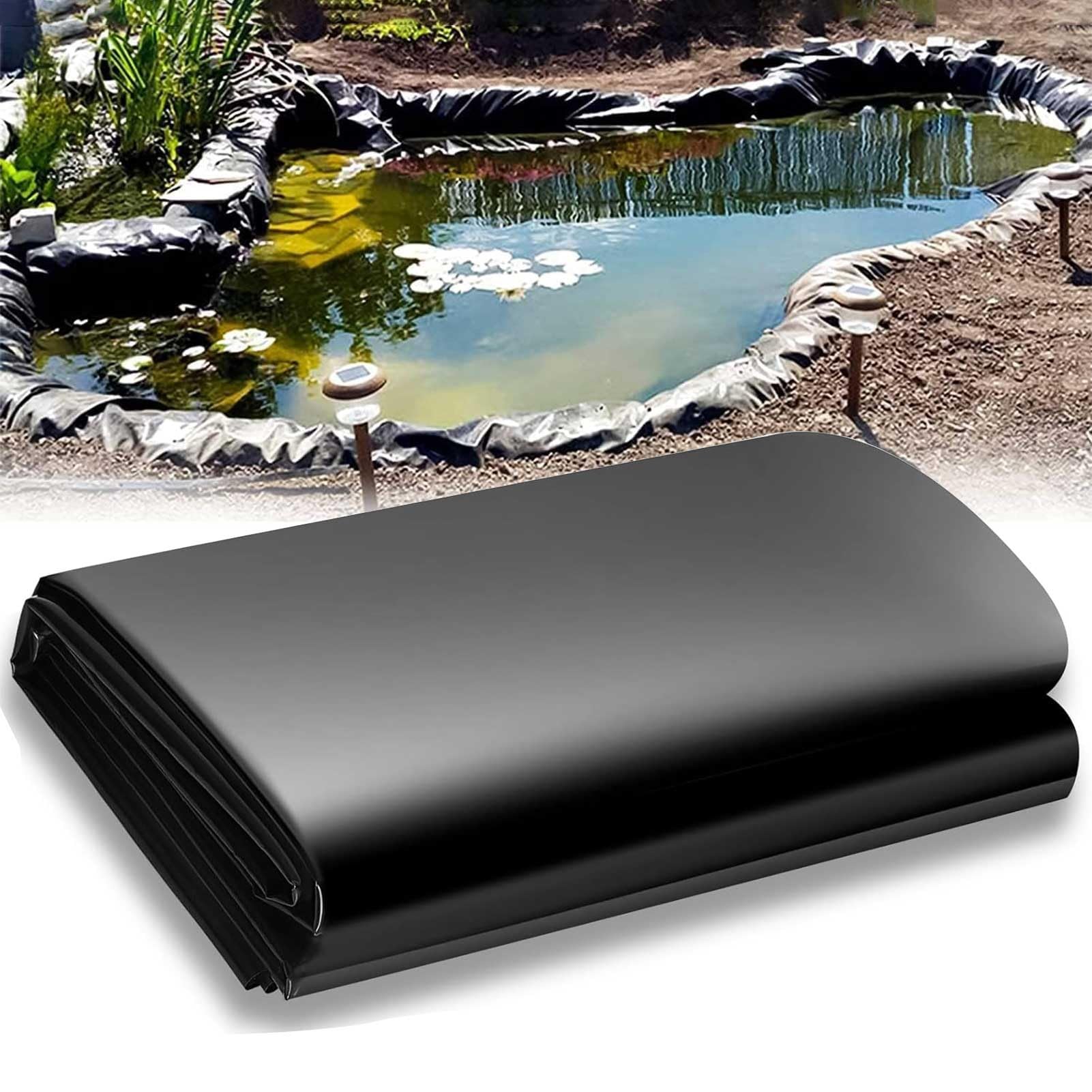 HDPE Teichfolie 4x6 Meter - Wasserdichte Membran Für Gartenteiche, Fischteiche & Wasserspiele