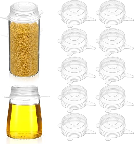 Miniatura 8 de 10 tapas elásticas de silicona extra pequeñas, de 2 pulgadas, resistentes y reutilizables, de silicona, tapas elásticas para frascos, cubiertas