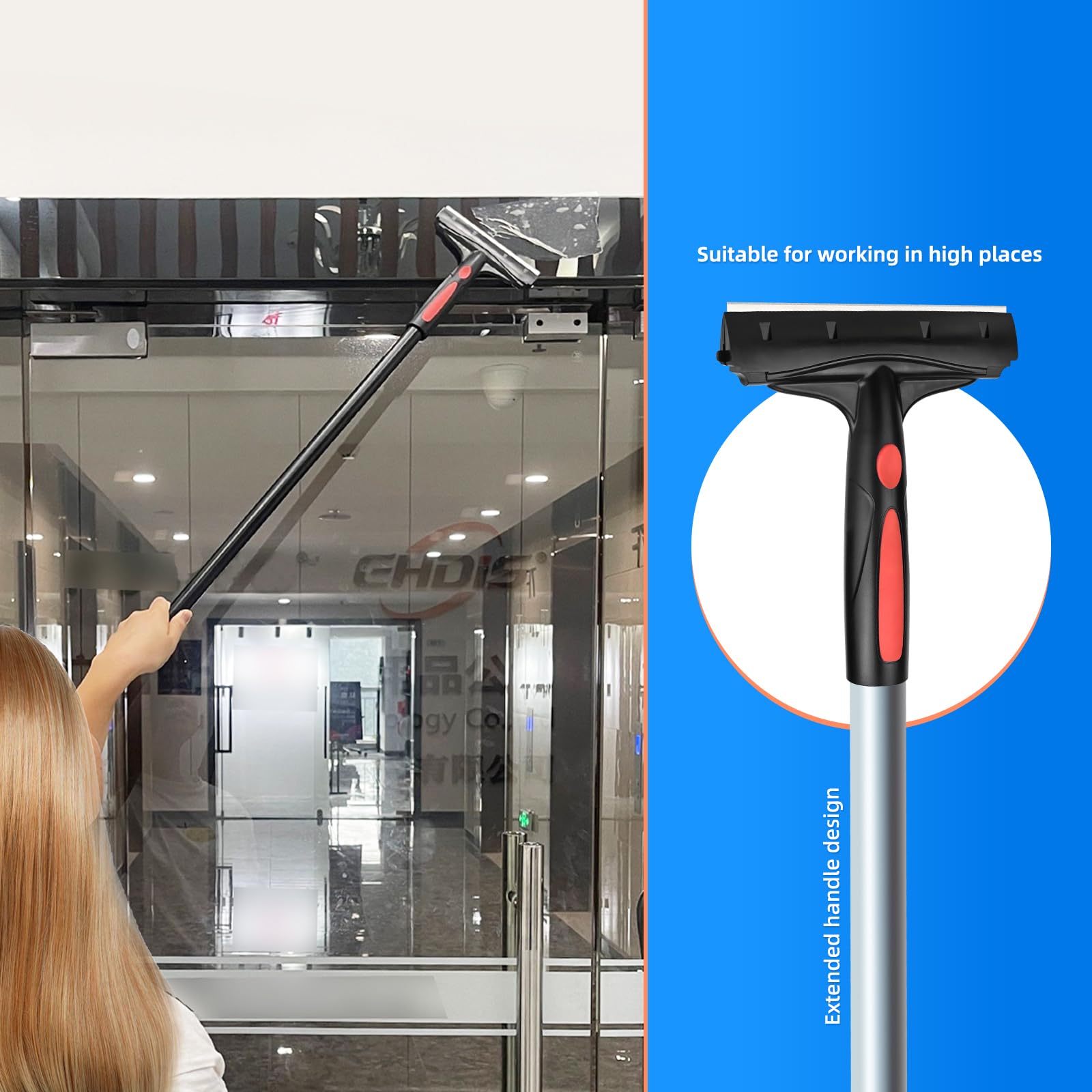 Glasschraper RVS met Beschermkap 10cm - Robuust & Veilig