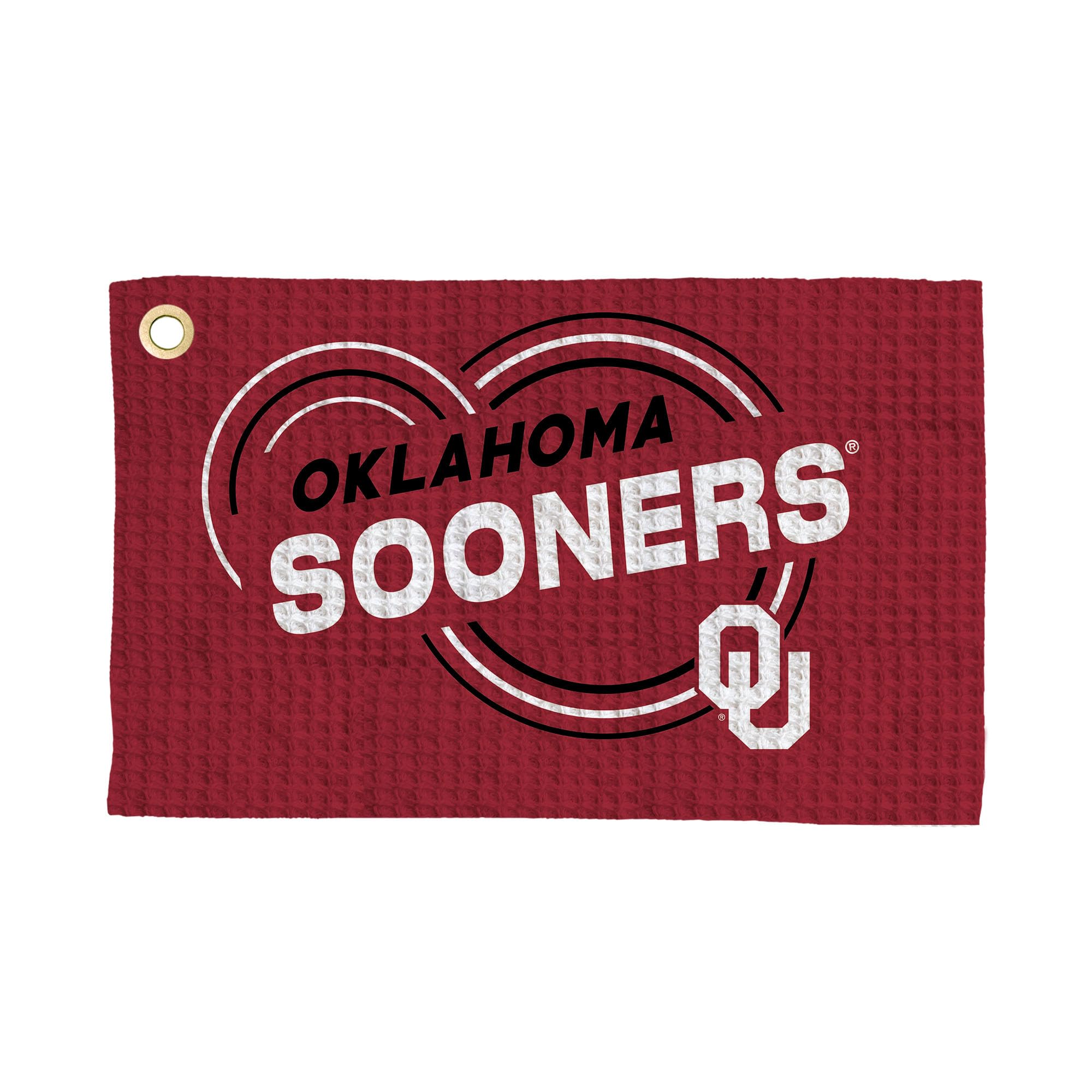 Oklahoma Sooners NCAA Droplets Waffle Fan Towel 16x25 inches