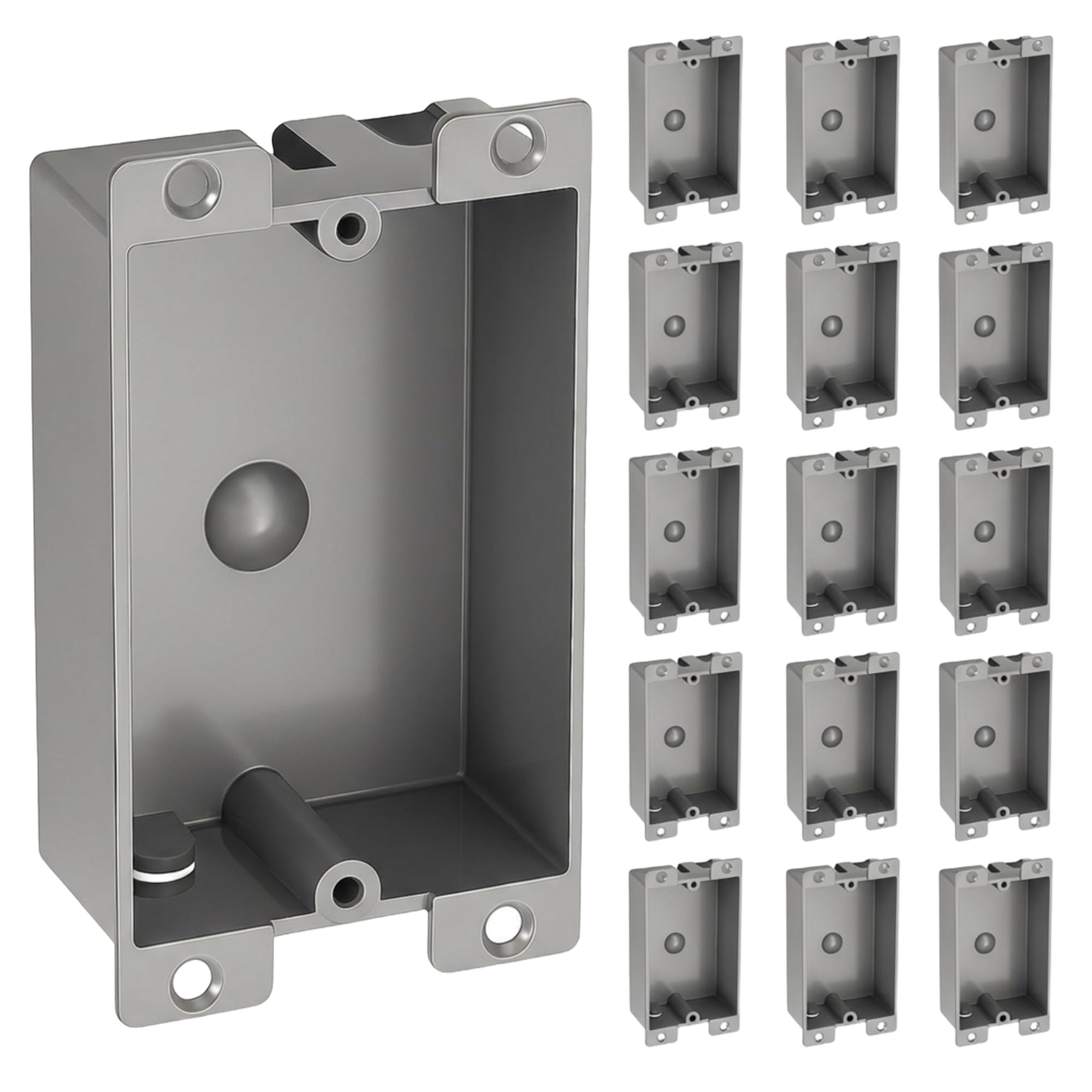 Shallow Outlet Box - 15 Pack for Tight Spaces -1