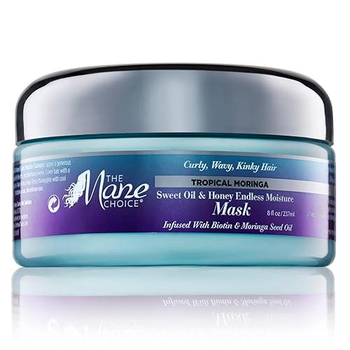 The Mane Choice Tropical Moringa Sweet Oil & Honey Máscara de humedad sin fin, 8 onzas