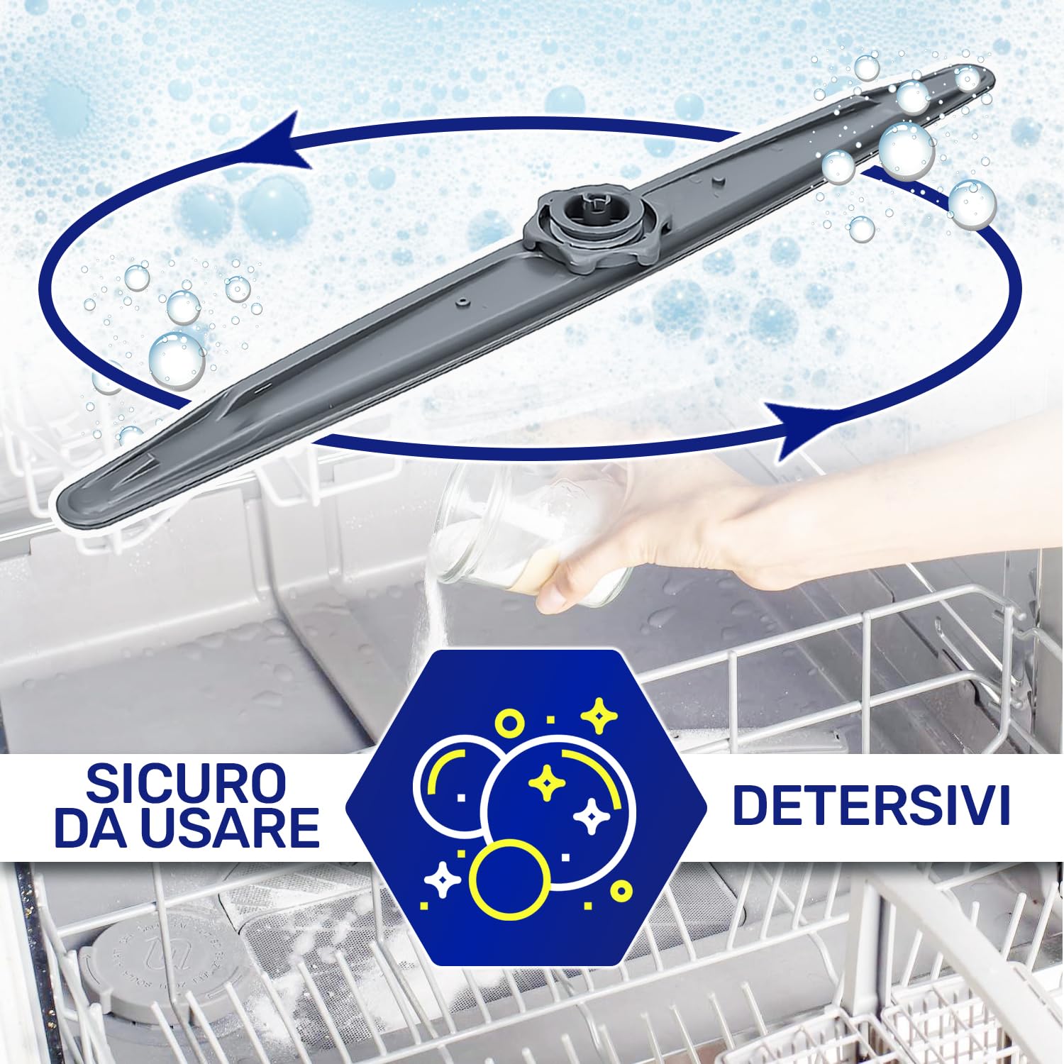 Mozzo Braccio Spruzzatore Inferiore Per Lavastoviglie Whirlpool E Affini – WP8268342