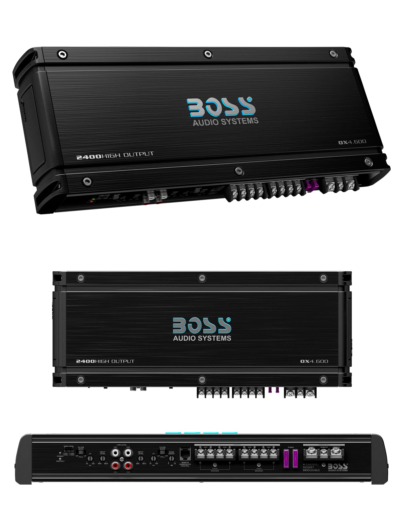 Buy BOSS Audio Systems OX4.600 4 Onyx Series Car Audio Stereo Amplifier
